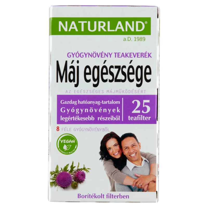Naturland máj egészsége gyógynövény teakeverék 25 filter 25 g