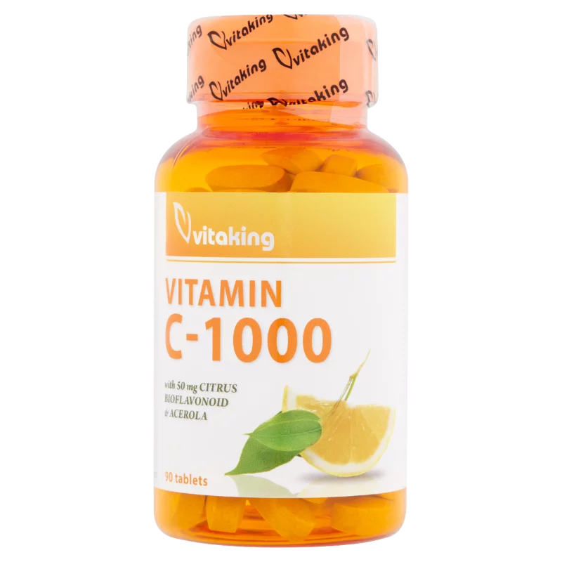 Vitaking tabletta 90db C-1000mg flav+acer+csipkb