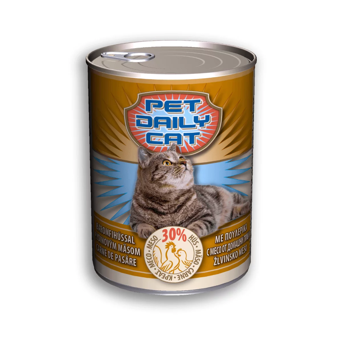 Pet Daily nedves macskaeledel 415g baromfihúsos