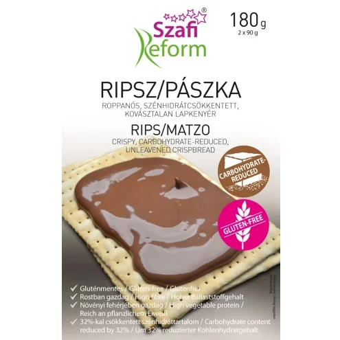 Szafi Reform pászka 180g ripsz gluténmentes