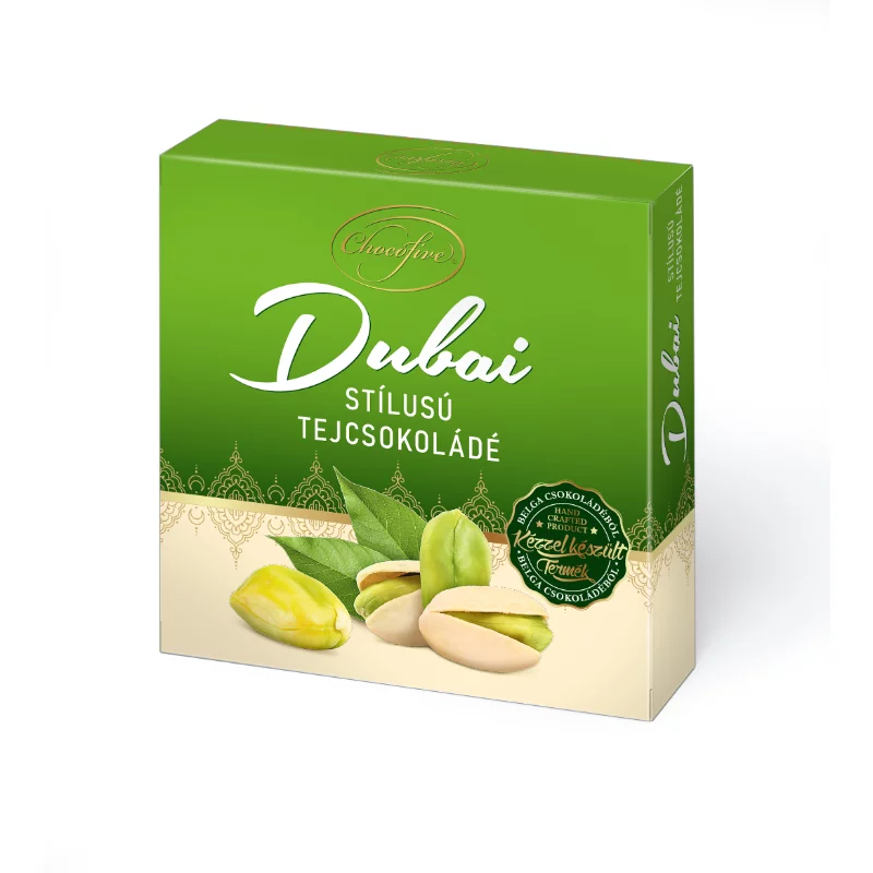 Chocofive táblás tejcsokoládé 100g Dubai stílusú