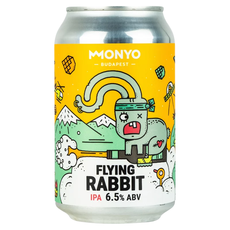 MONYO Flying Rabbit India Pale Ale típusú szűretlen felsőerjesztésű sör 6,5% 330 ml