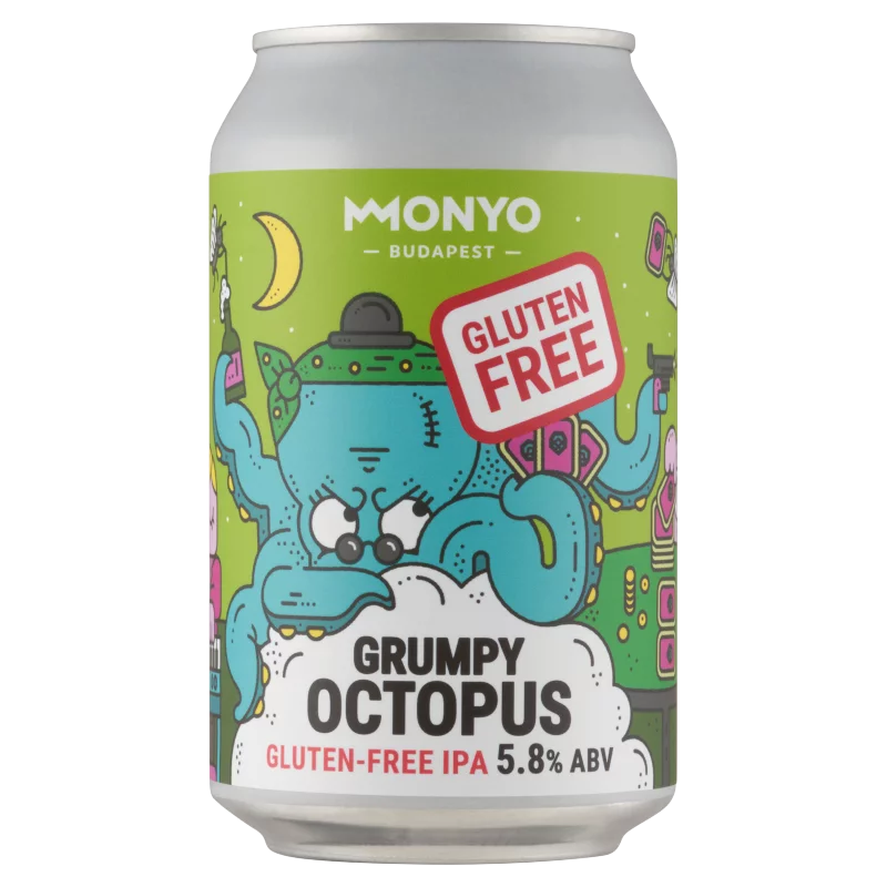 MONYO West Coast IPA típusú felsőerjesztésű gluténmentes szüretlen sör 5,8% 330 ml