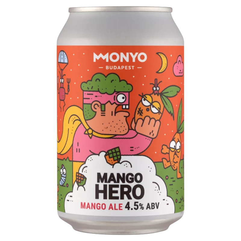 MONYO Mango Hero Ale felsőerjesztésű szűretlen sör mangóval 4,5% 330 ml