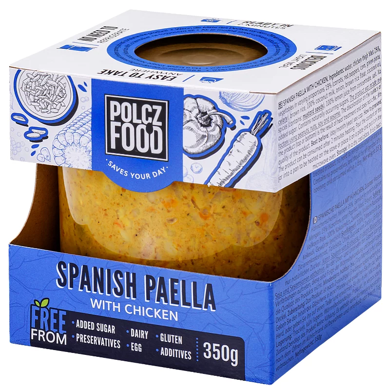 POLCZ adalékmentesen készétel 350g Spanyol Paella csirkehússal