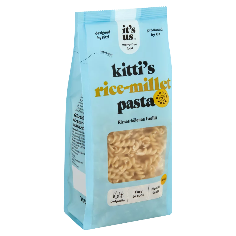 It's Us Fusilli gluténmentes rizses-köleses száraztészta 200 g