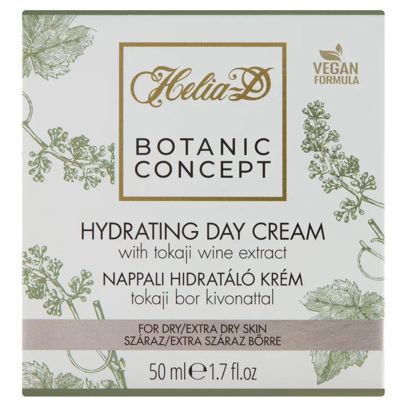 Helia-D Botanic Concept nappali hidratáló krém tokaji bor kivonattal száraz/extra száraz bőrre 50 ml
