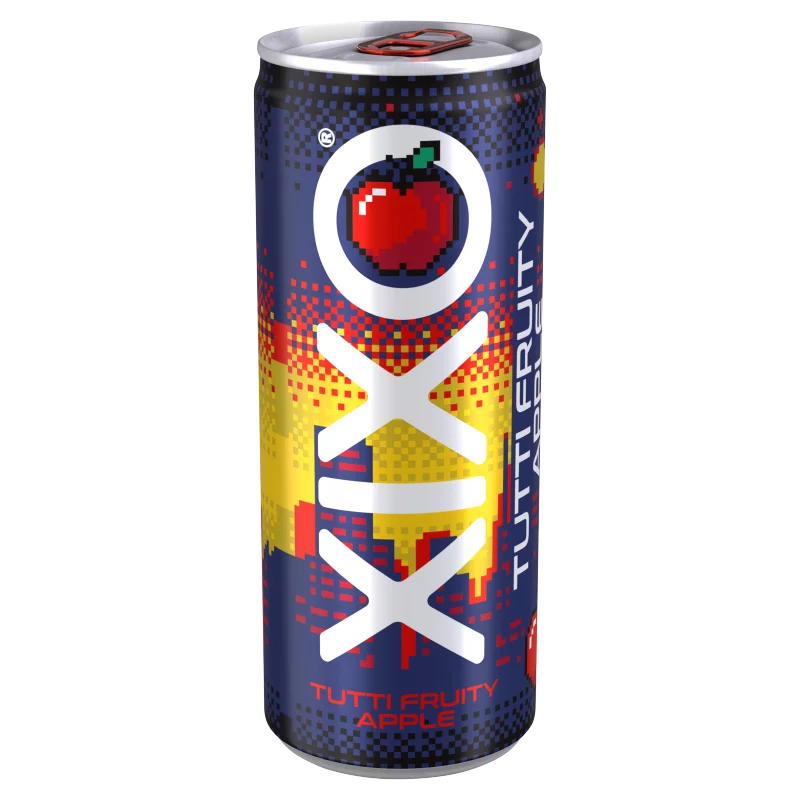 XIXO alma-tuttifruttiízű koffeinmentes szénsavas üdítőital hozzáadott vitaminokkal 250 ml 