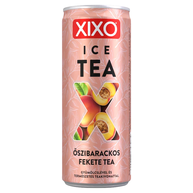 XIXO Ice Tea őszibarackos jegestea gyümölcslével és természetes teakivonattal 250 ml