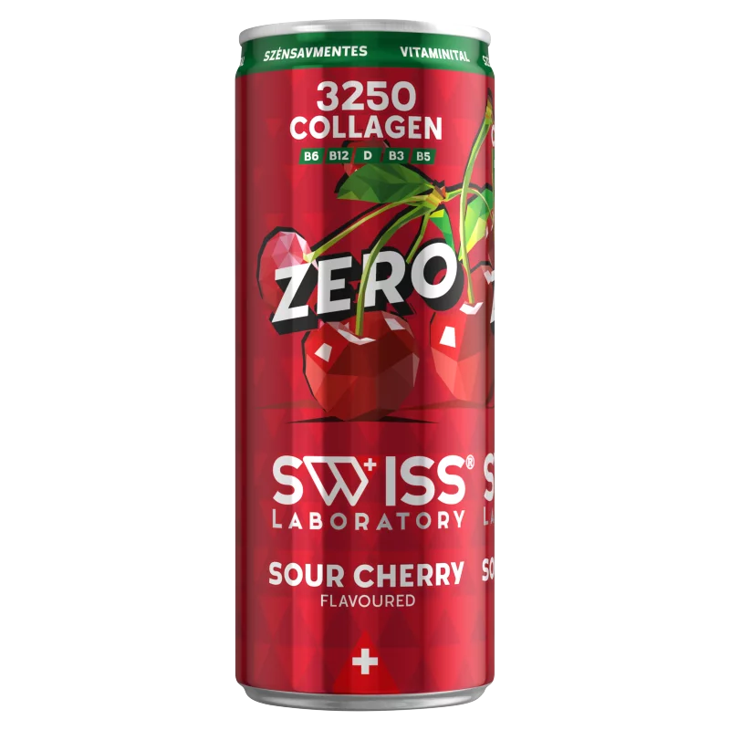 Swiss Laboratory Sour Cherry cukormentes meggyízű szénsavmentes ital 250 ml