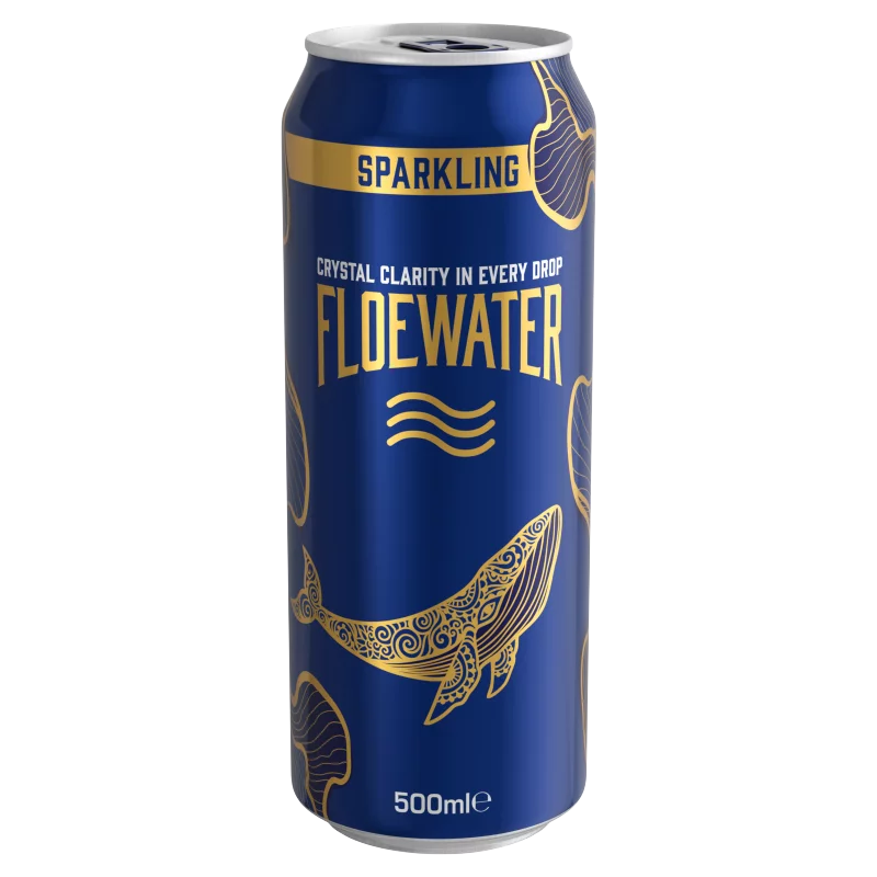 Floewater Sparkling szén-dioxiddal dúsított, duplán-szűrt ivóvíz 500 ml