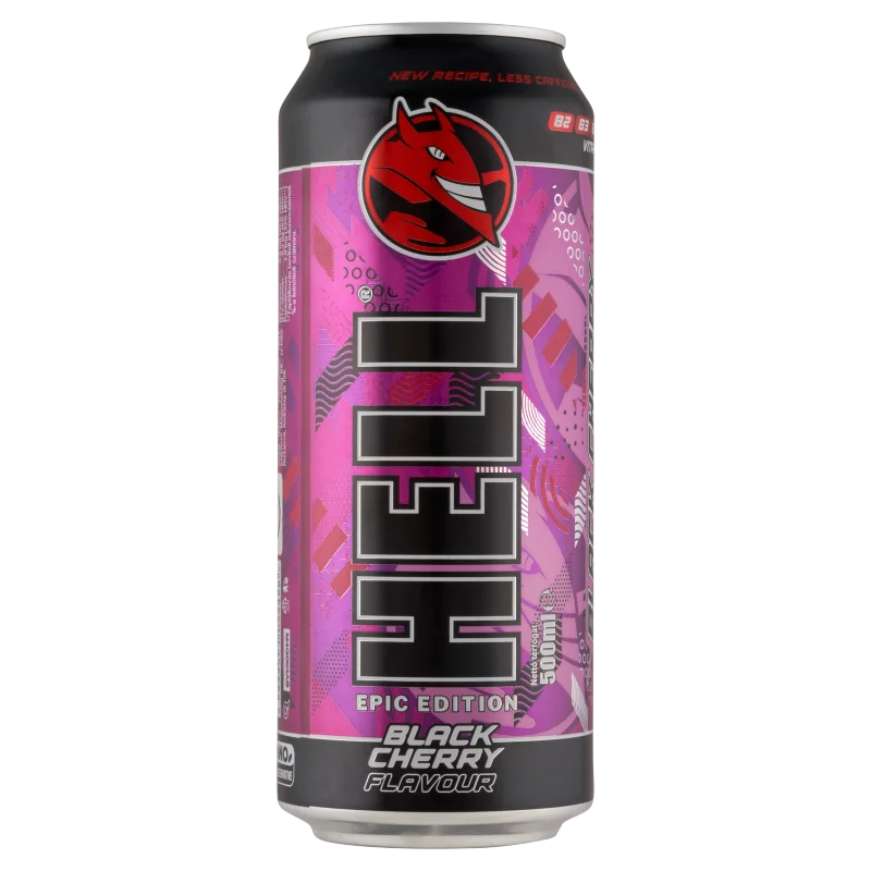 HELL Epic Edition fekete cseresznye- és tuttifruttiizű koffeintartalmú szénsavas ital 500 ml