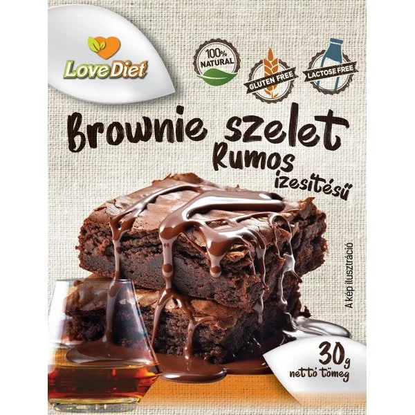 Love Diet brownie 30g Rum ízű 