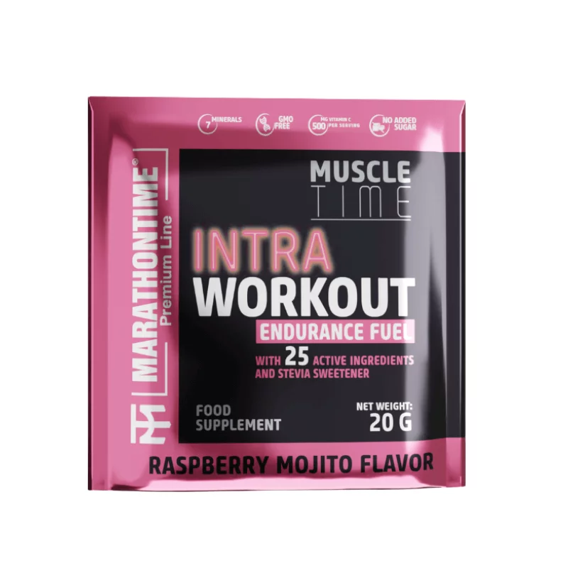 Marathontime Intraworkout energizáló italpor 20g málna-mojito koffeinmentes