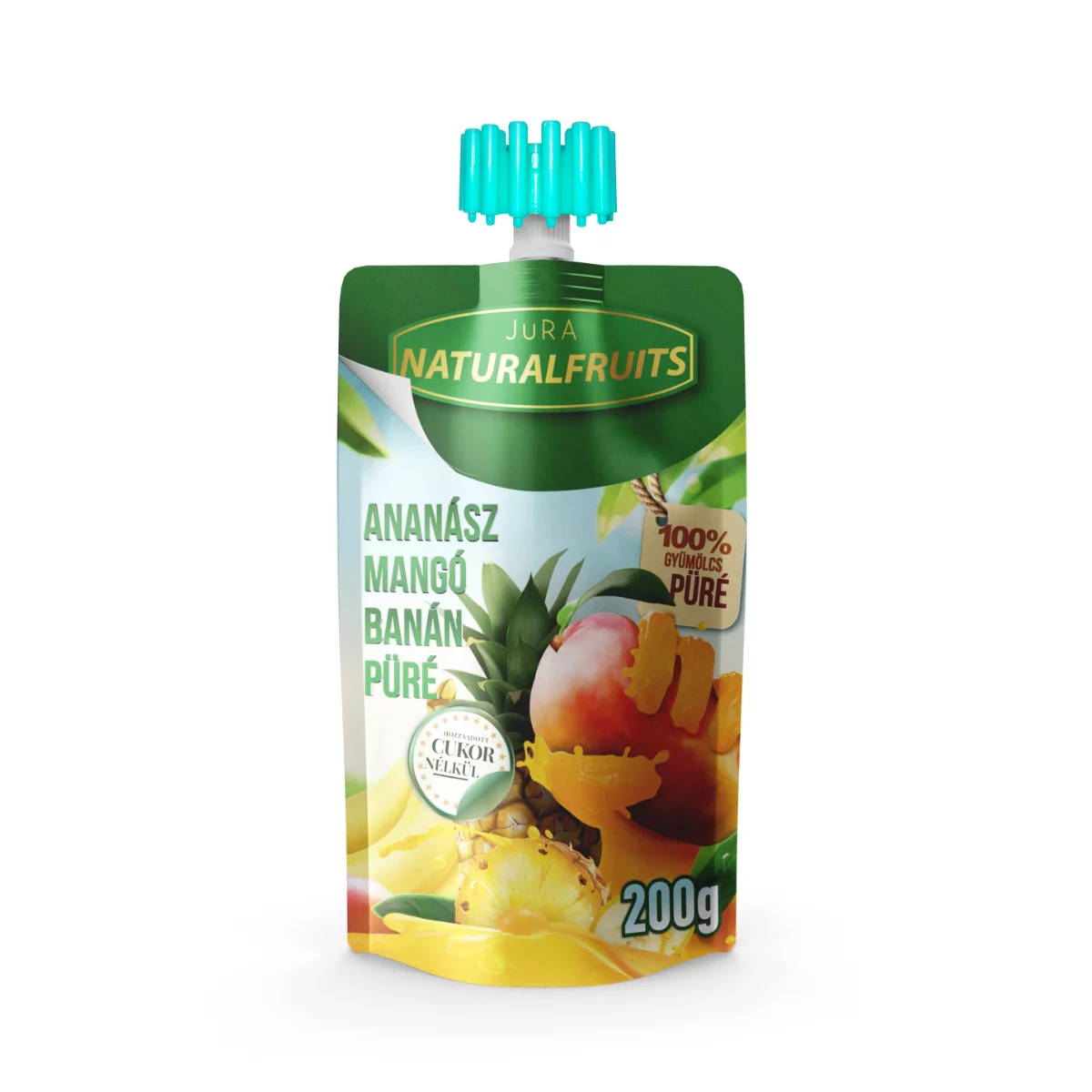Jura gyümölcspüré 200g Ananász Mangó Banán cukormentes