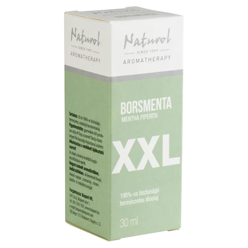 Naturol Aromatherapy 100%-os tisztaságú természetes borsmenta illóolaj 30 ml