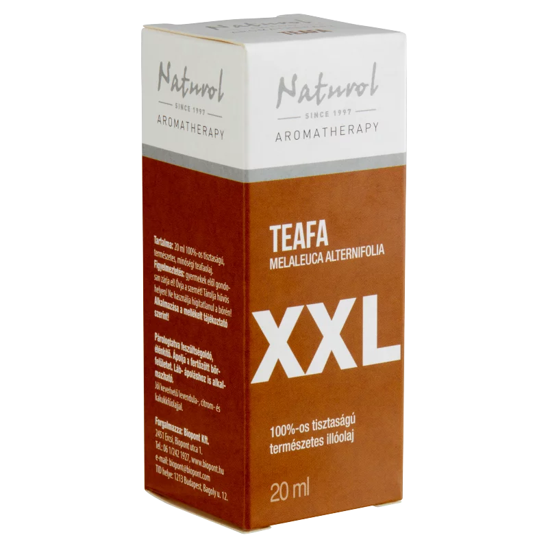 Naturol Aromatherapy 100%-os tisztaságú természetes teafa illóolaj 20 ml