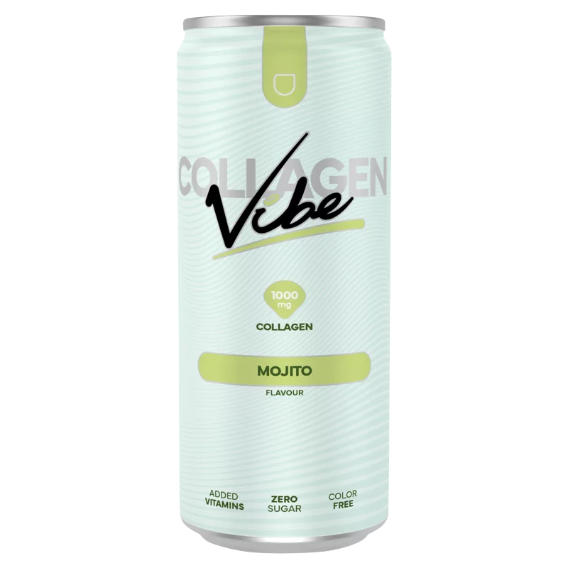 Collagen Vibe menta- lime ízesítésű szénsavas üdítőital kollagénnel édesítőszerekkel 330 ml 