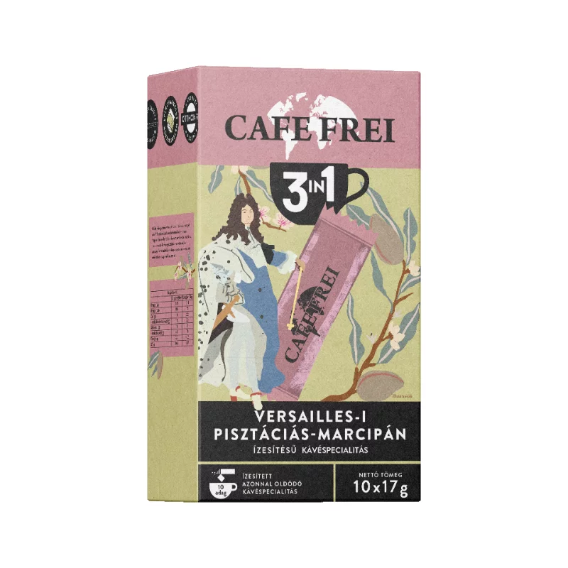 Café Frei instant kávé 10x17g 3in1 Versailles-i pisztáciás-marcipán
