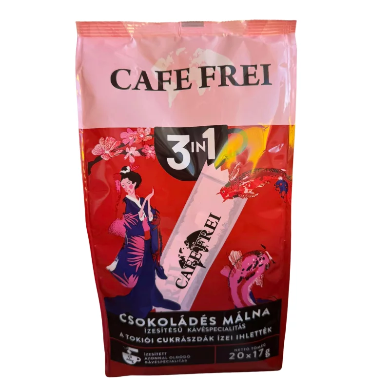 Café Frei instant kávé 20x17g 3in1 Tokiói csokoládés málna ízesítésű