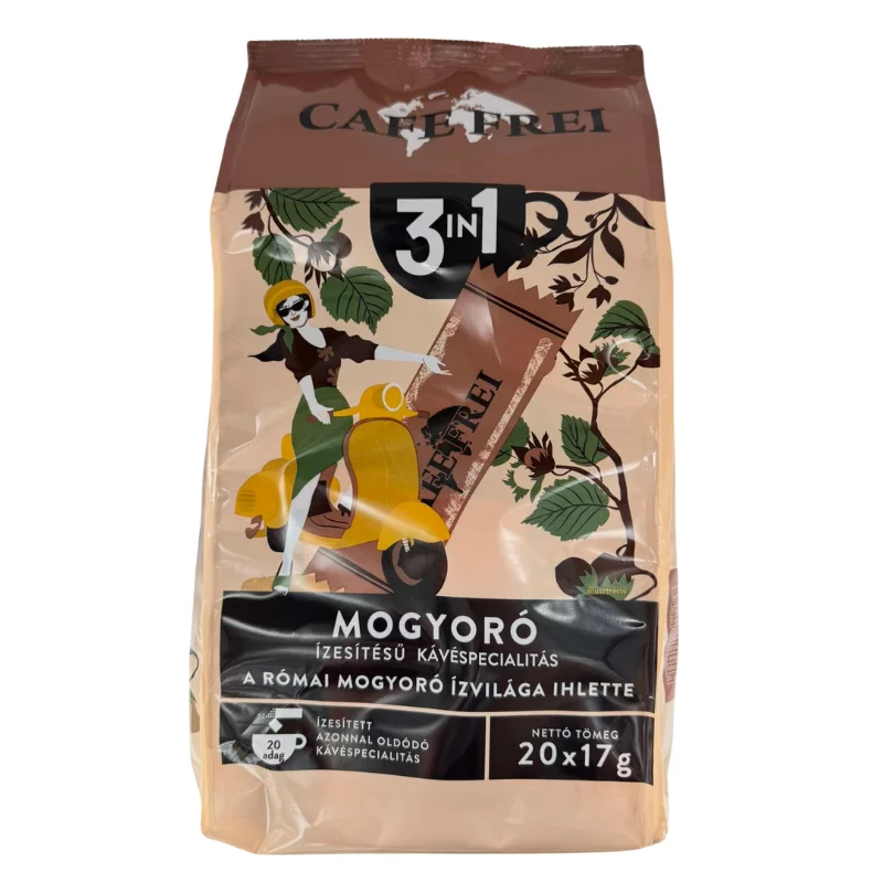 Café Frei instant kávé 20x17g 3in1 Római mogyoró ízesítésű