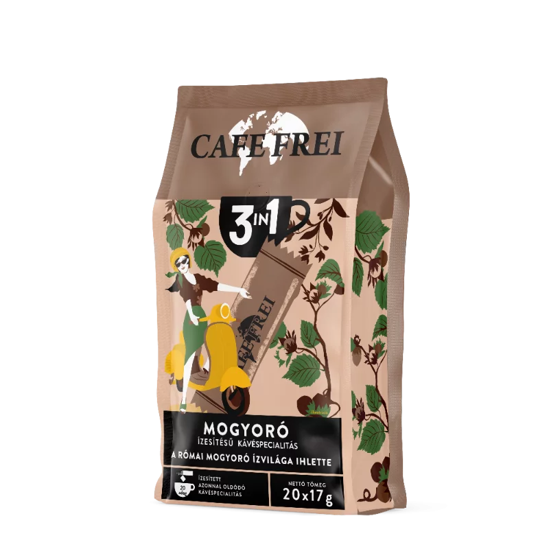 Café Frei instant kávé 20x17g 3in1 Római mogyoró ízesítésű