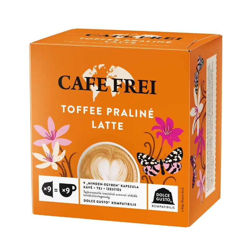 Café Frei Toffee Praline Cappucino Dolce Gusto kávékapszula 9x14 g