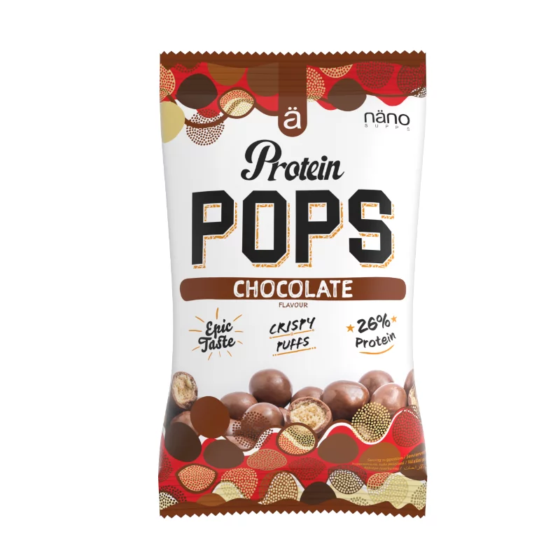 Nanosupps Protein Pops golyók 38g tejcsokis