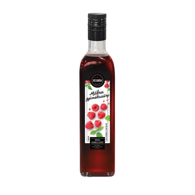 Pécskövi gyümölcsszörp 0,5l málna
