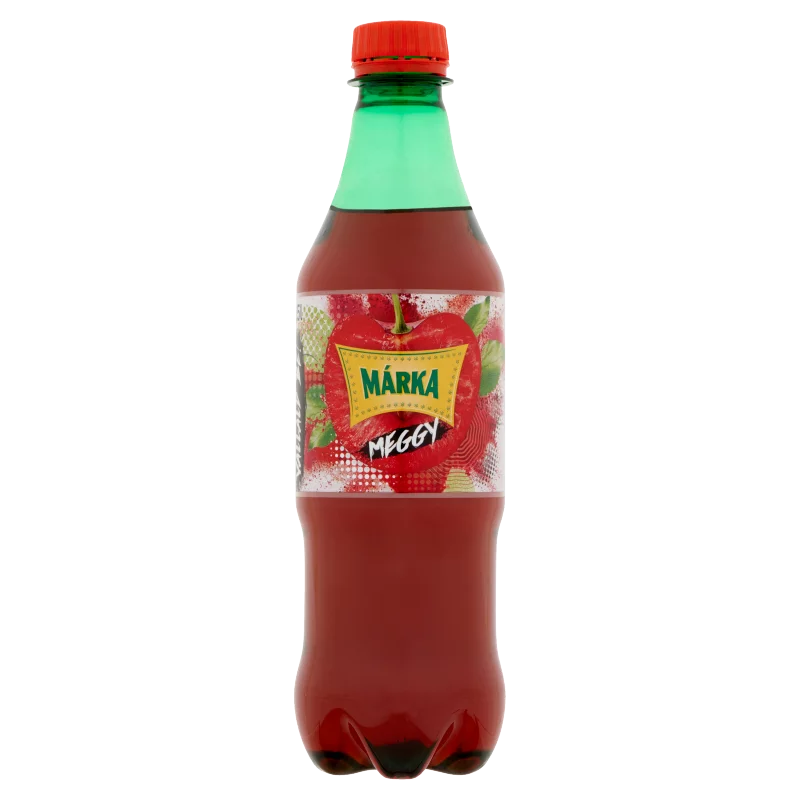 Márka meggy szénsavas üdítőital cukorral és édesítőszerekkel 0,5 l