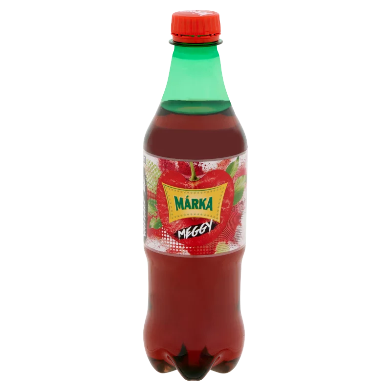 Márka meggy szénsavas üdítőital cukorral és édesítőszerekkel 0,5 l