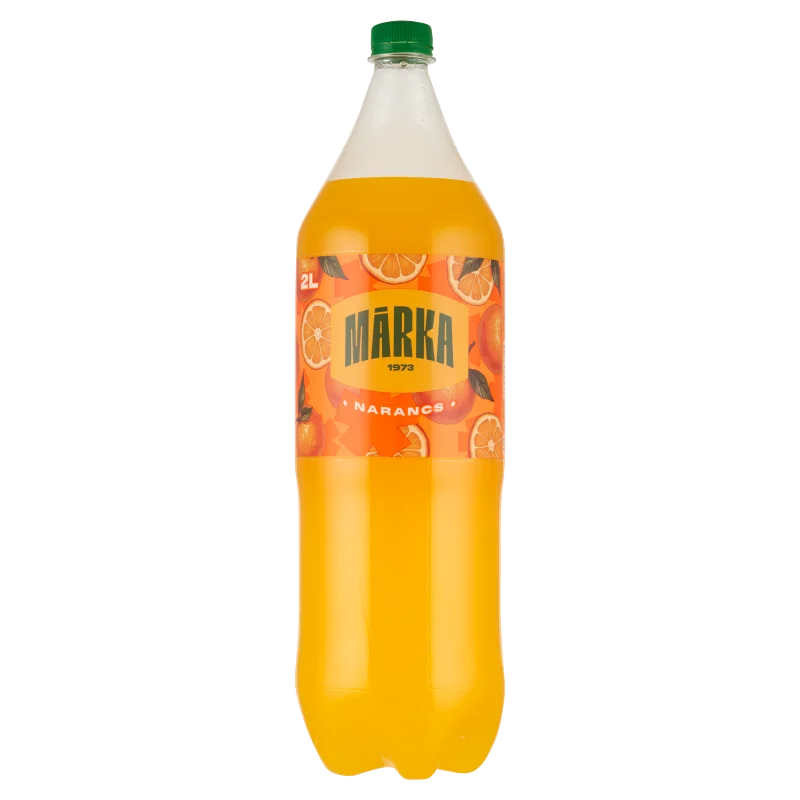 Márka narancs szénsavas üdítőital cukorral és édesítőszerrel 2 l