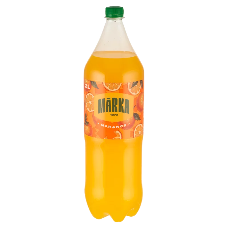 Márka narancs szénsavas üdítőital cukorral és édesítőszerrel 2 l
