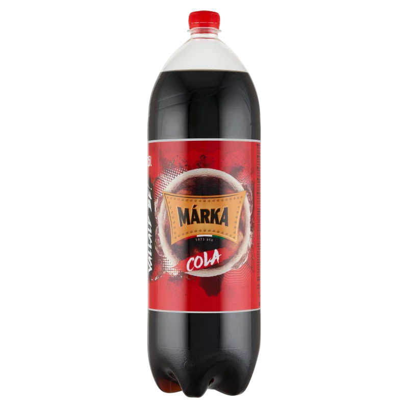 Márka cola ízű szénsavas üdítőital, cukorral és édesítőszerekkel 2,5 l