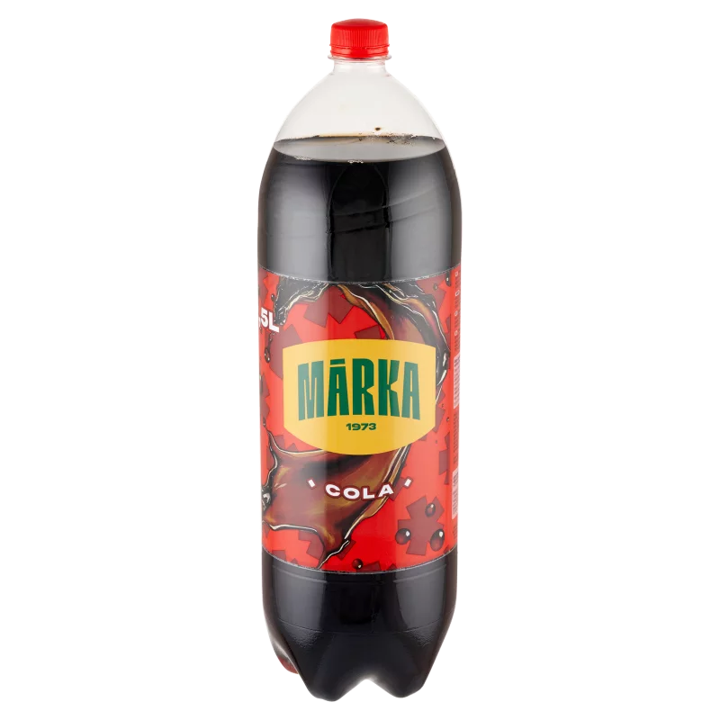 Márka colaízű szénsavas üdítőital cukorral és édesítőszerekkel 2,5 l