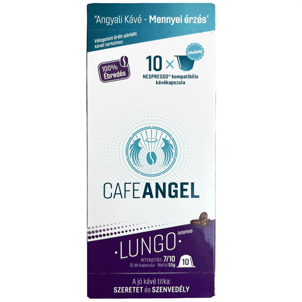 Cafe Angel Nespresso Lungo 100% ébredés