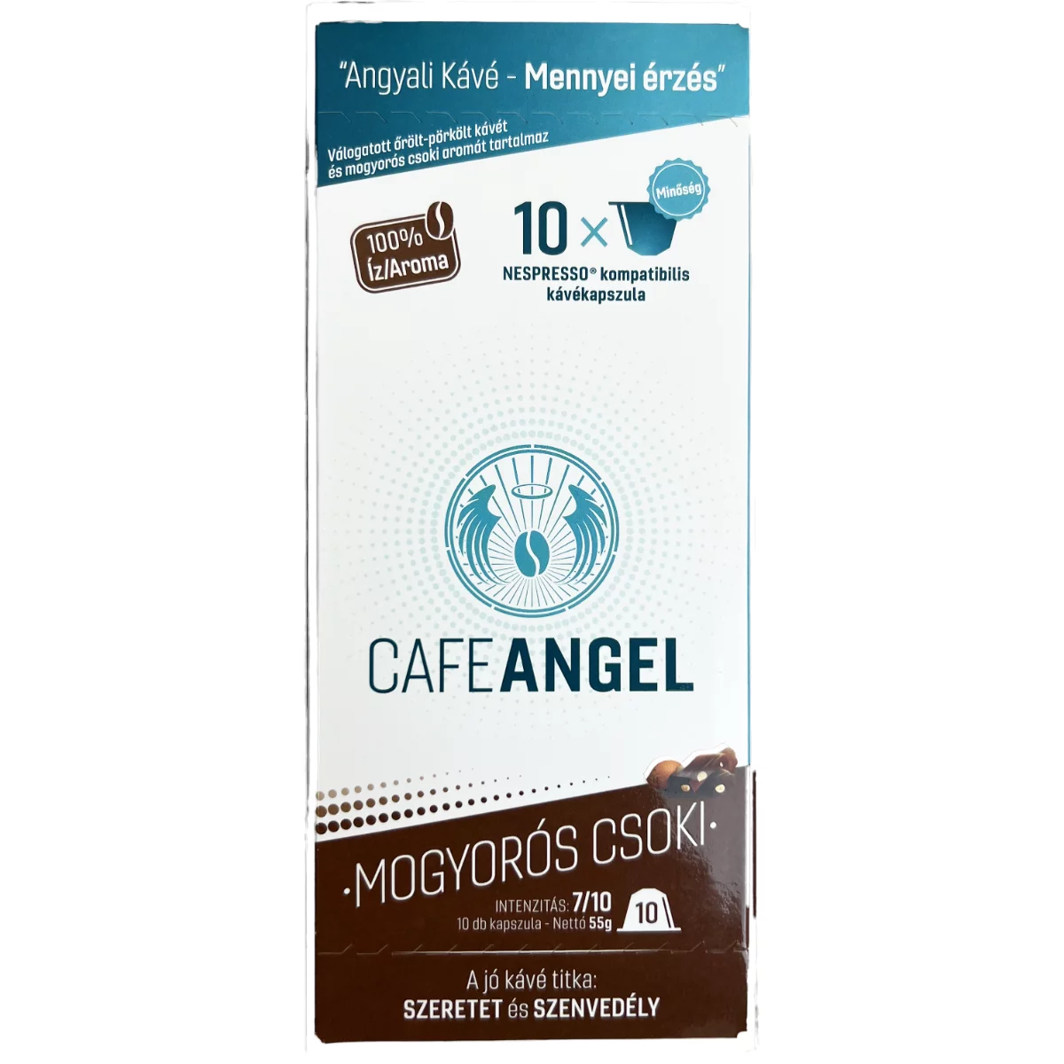 Cafe Angel Nespresso Mogyorós csoki 100% Íz/Aroma