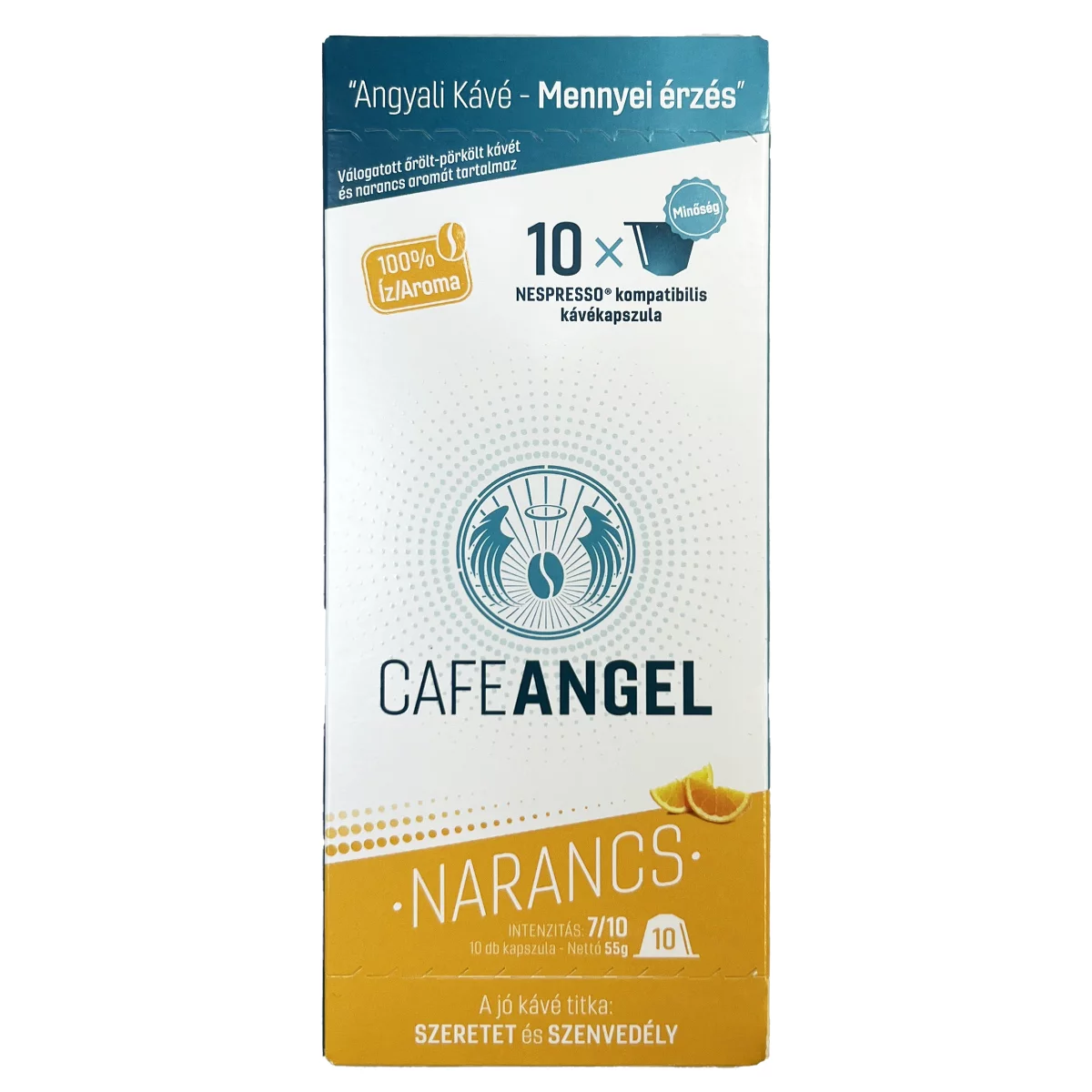 Cafe Angel Nespresso 10 db Narancs