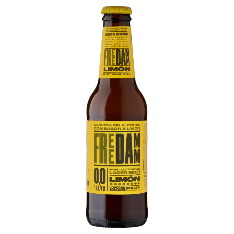 Estrella Free Damm Limón gluténmentes alkoholmentes citromos ízesítésű spanyol sörmix  0,25 l