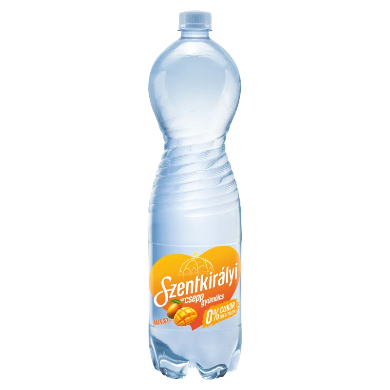 Szentkirályi Egy csepp gyümölcs mangó ízű szén-dioxiddal enyhén dúsított ital 1500 ml