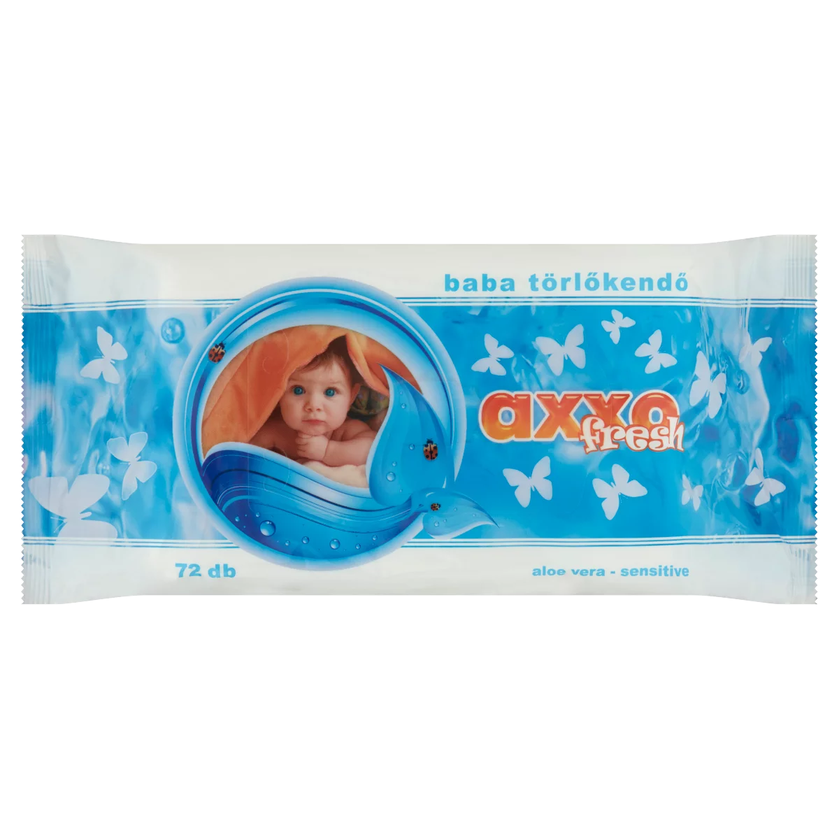 Axxo Fresh baba törlőkendő aloe vera kivonattal 72 db