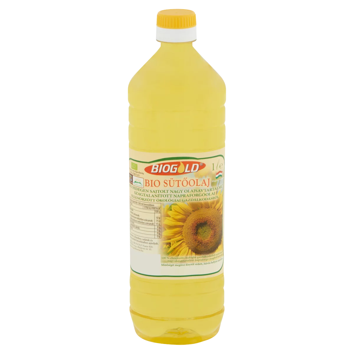 Biogold BIO napraforgó sütőolaj 1 l