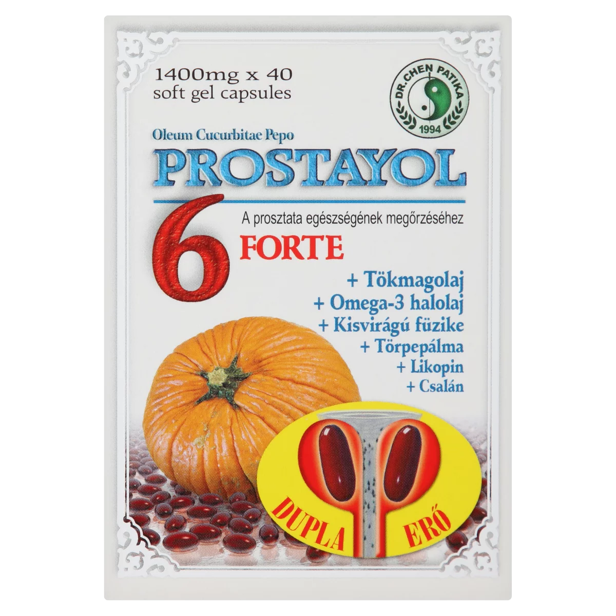 Dr. Chen Patika Prostayol 6 Forte étrend-kiegészítő kapszula 40 db 56 g