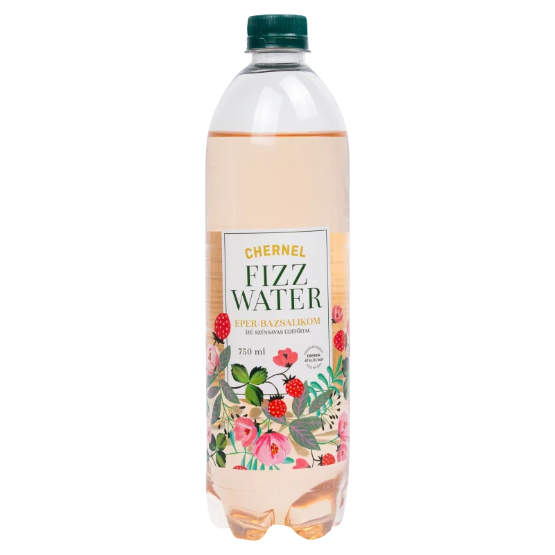 Chernel Fizz Water eper-bazsalikom ízű szénsavas üdítőital 750 ml