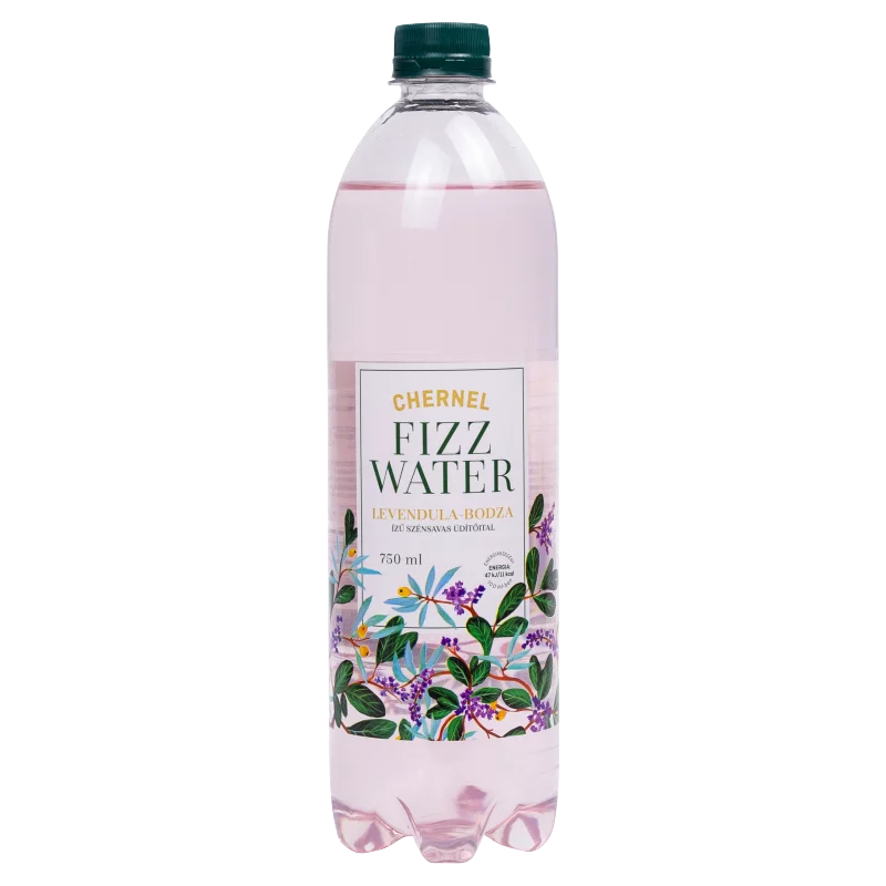 Chernel Fizz Water levendula-bodza ízű szénsavas üdítőital 750 ml
