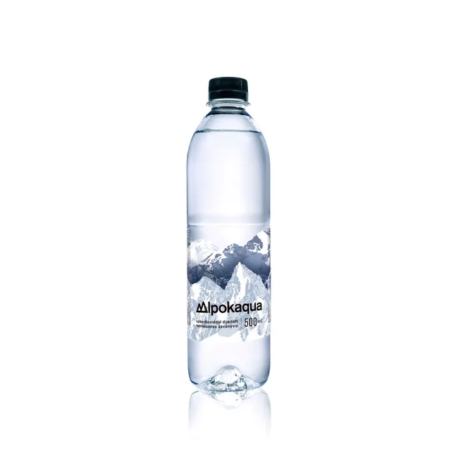 Alpokaqua ásványvíz 0,5L szén-dioxiddal dúsítva 