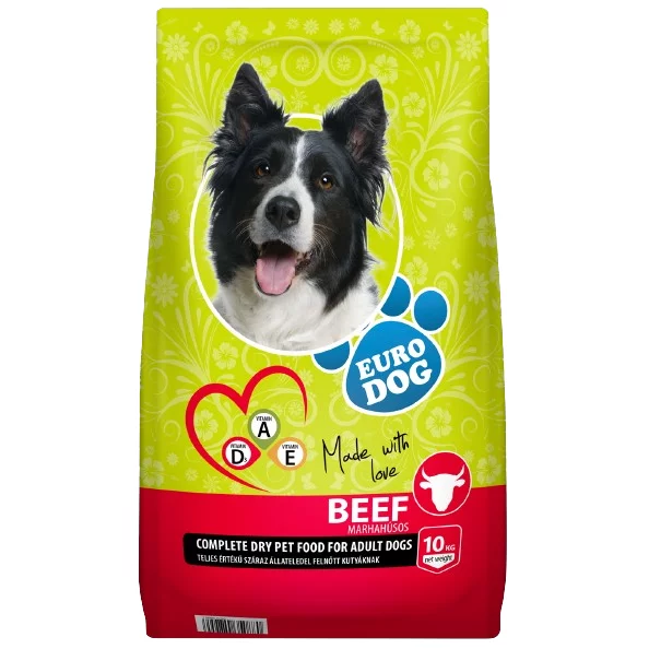 Eurodog száraz kutyaeledel 10kg Marha