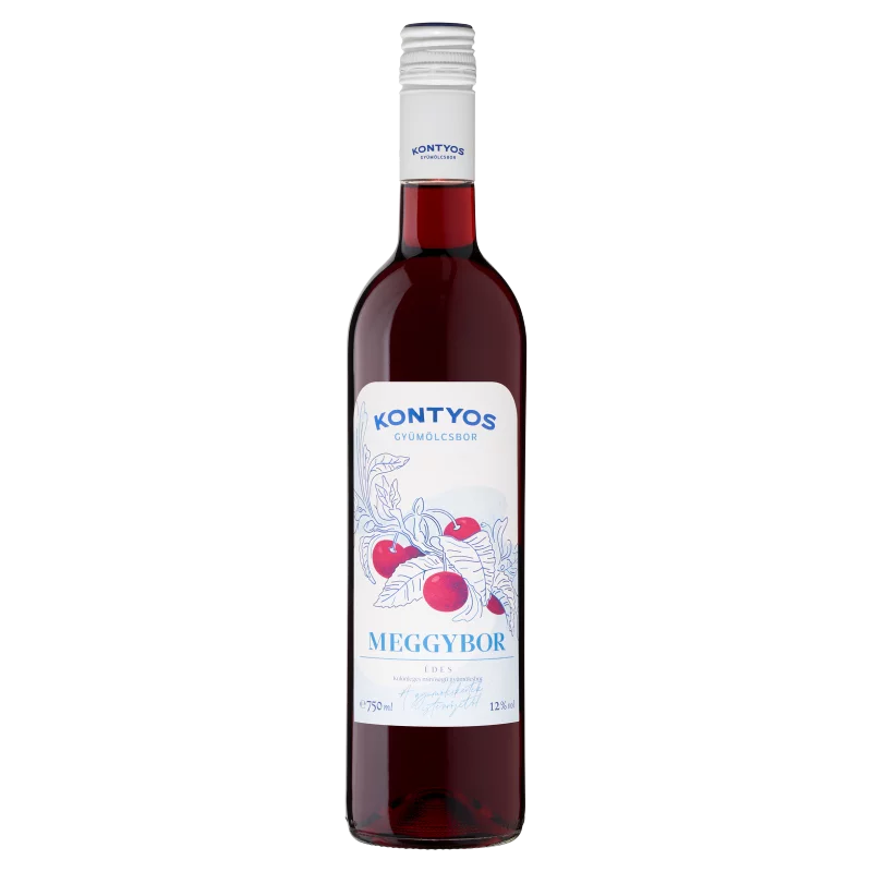 Kontyos édes meggybor 12% 750 ml