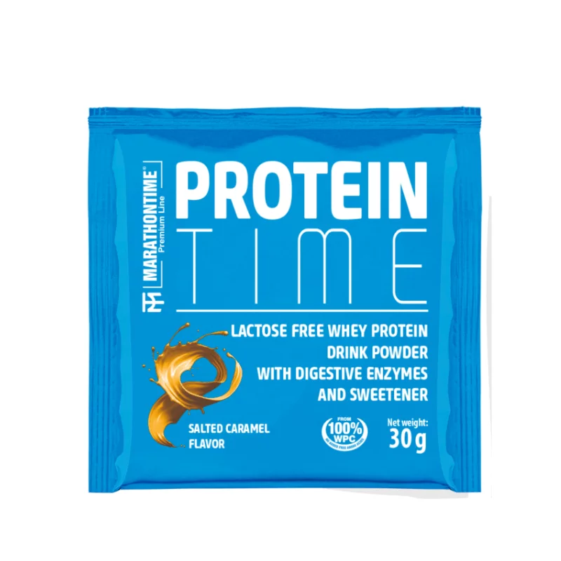 Marathontime fehérjepor 30g sós karamell Protein Time
