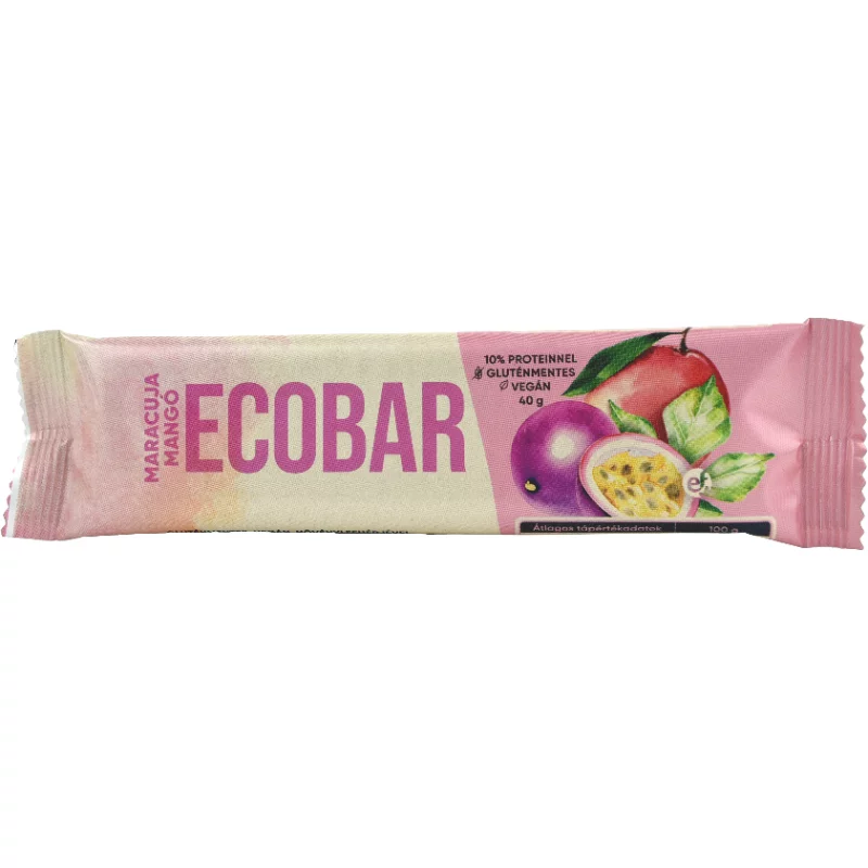 Ecobar datolyaszelet 40g növényi fehérjével maracuja ízű mangós